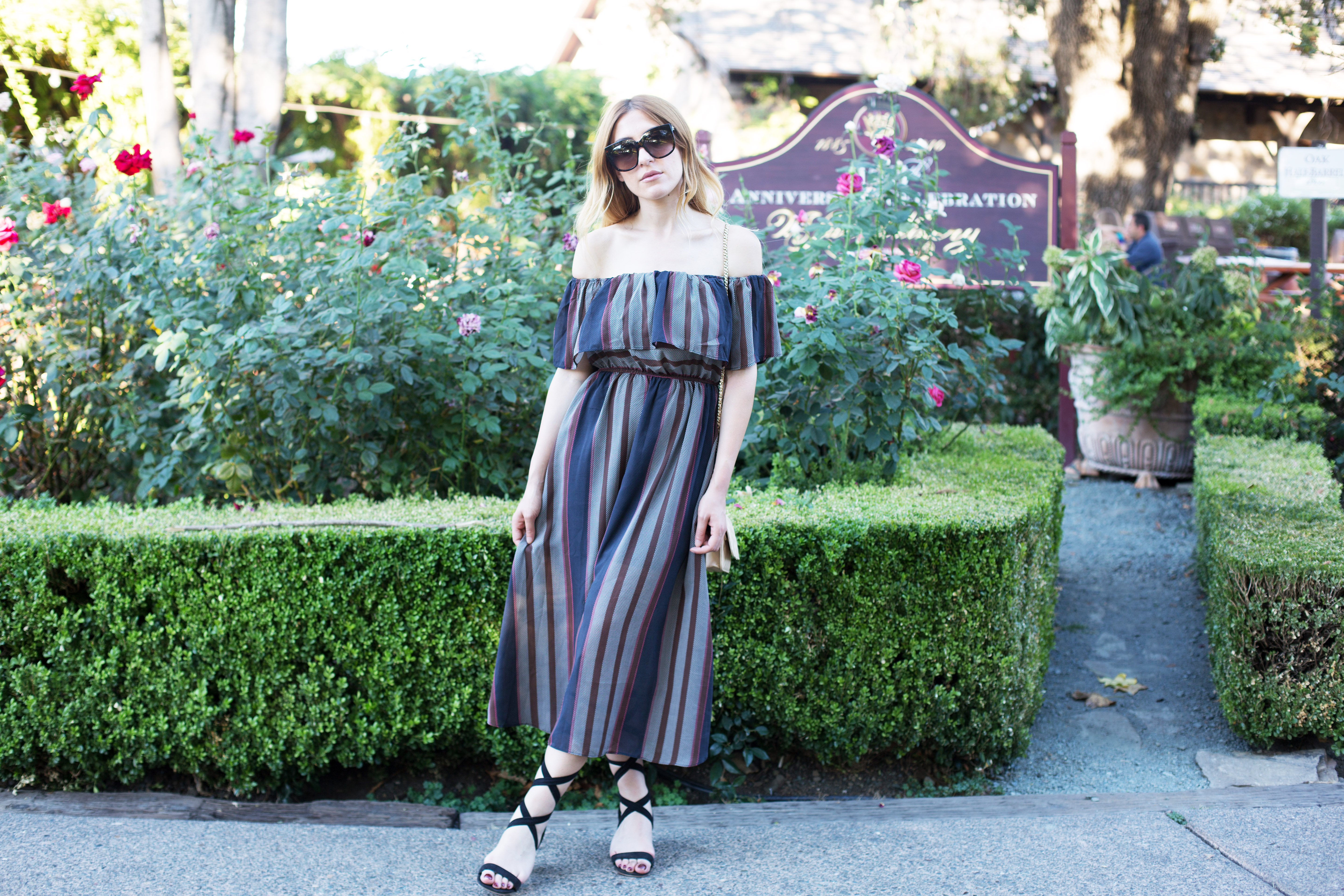Off-the-Shoulder-Dress-in-Nappa-1 Perfect Autumn Striped Dress