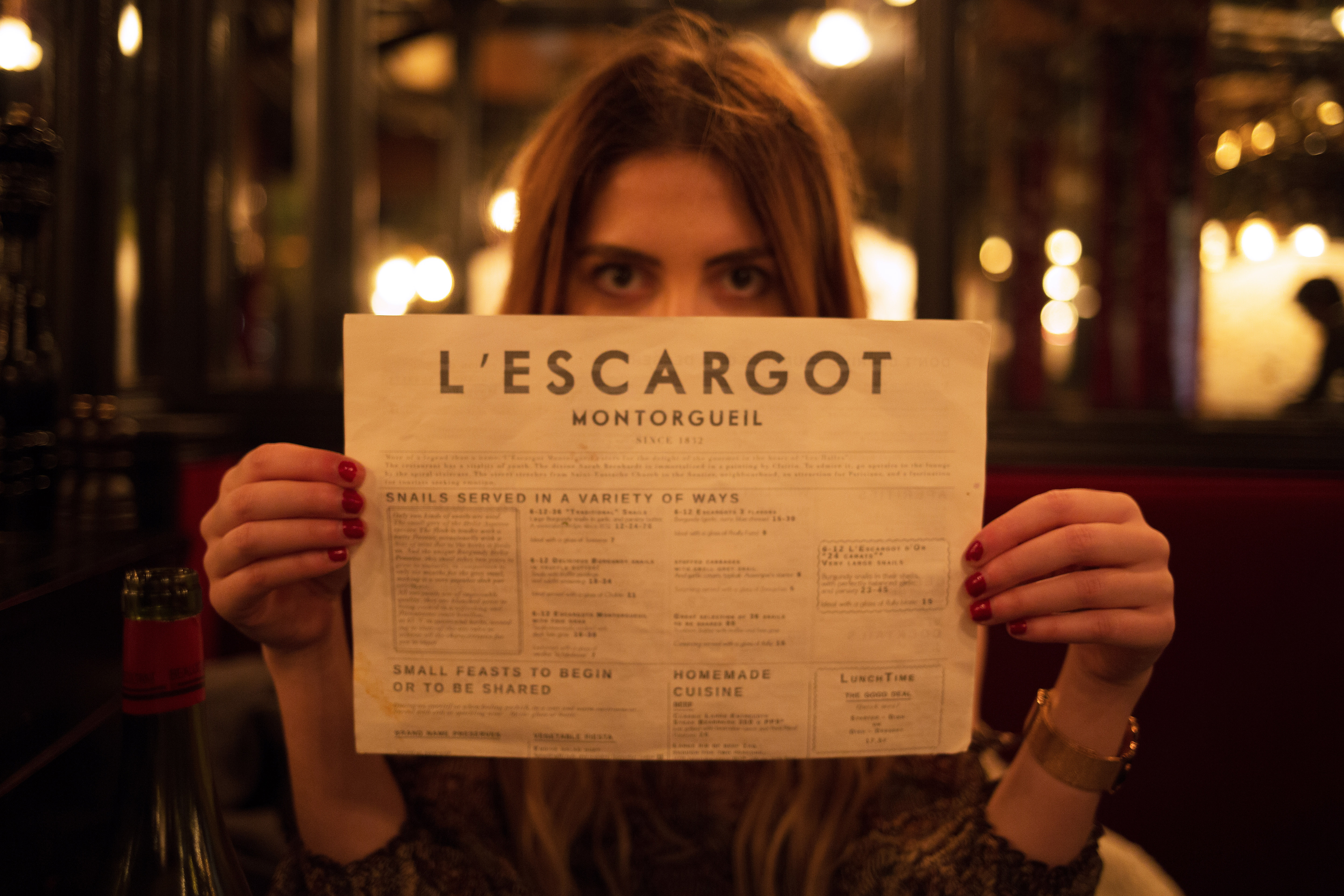 DInner-at-LEscargot-Paris_-3 Regretting Steak and Chips at L'Escargot Montorgueil