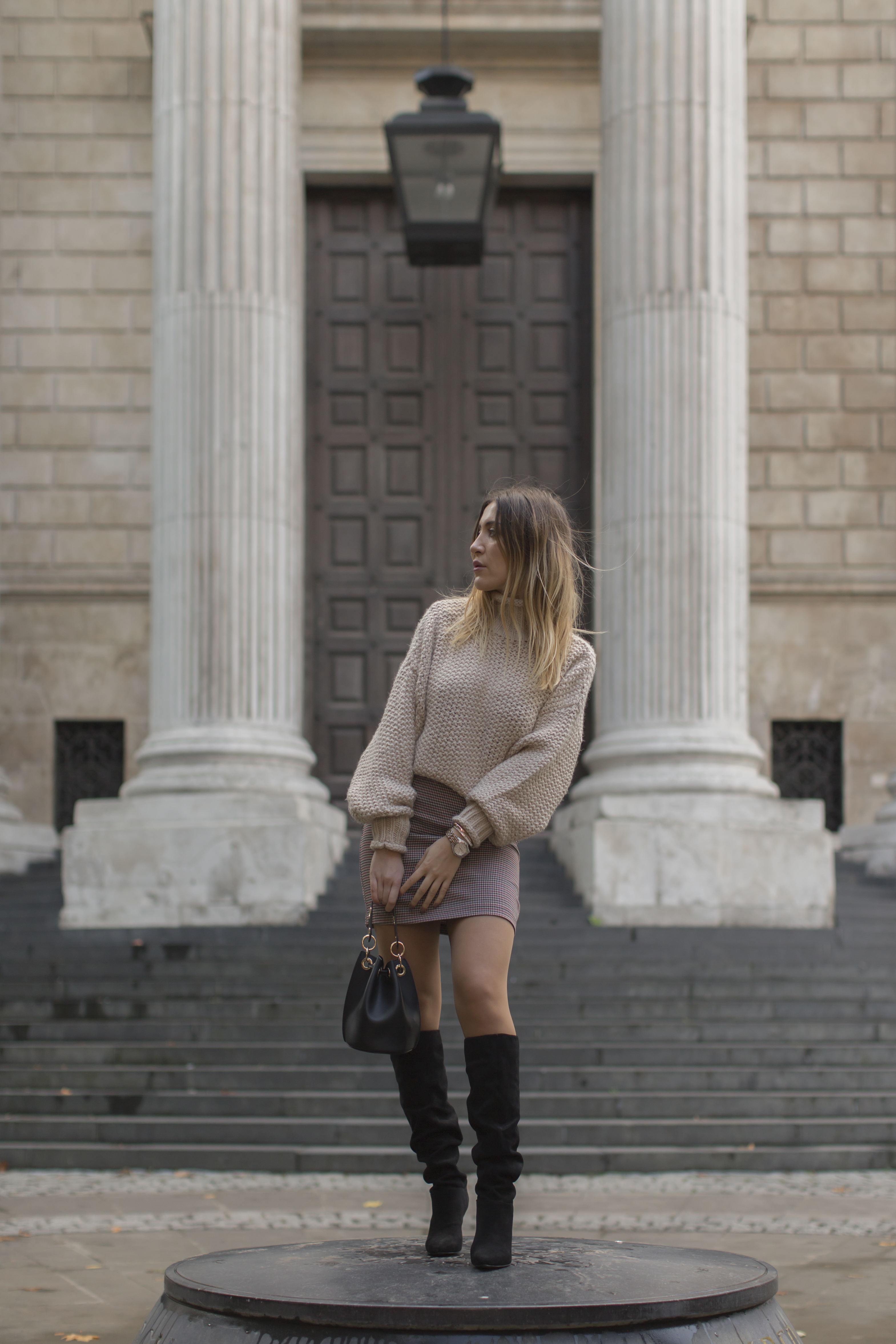 How to Style Slouchy Knee High Boots