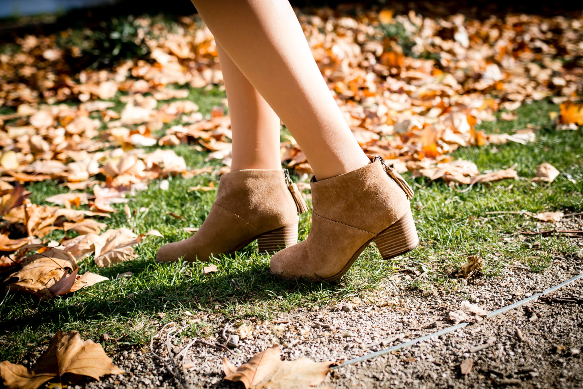 Perfect Suede Booties for Fall with Toms