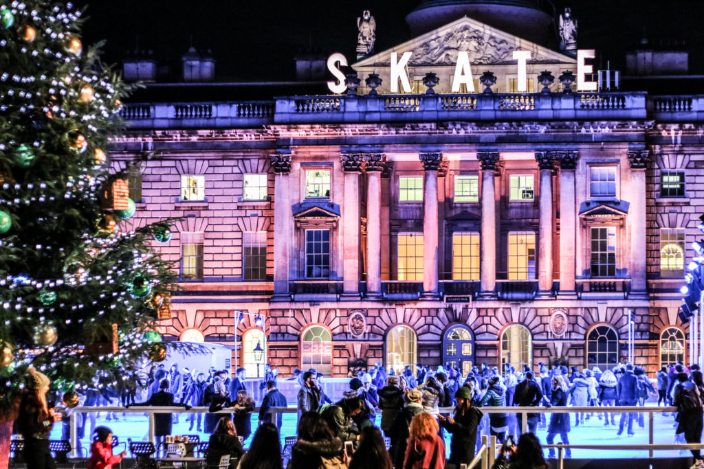 Ice Skating at Somerset House with Fortnum & Mason - the london thing