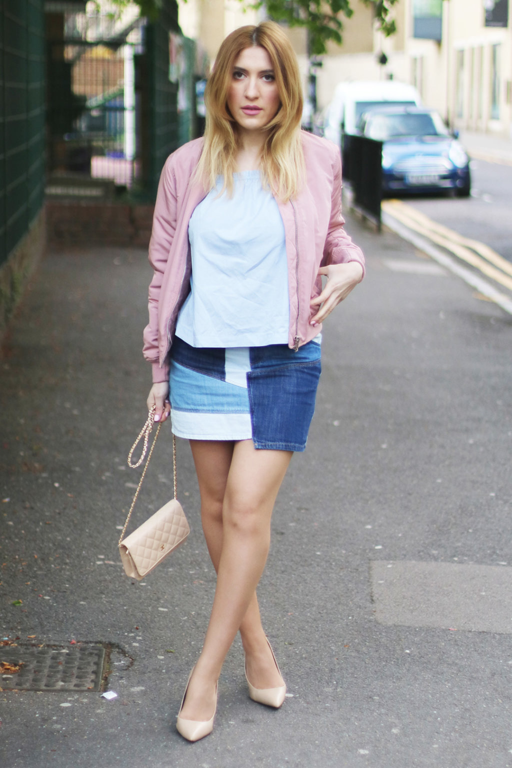 Style Guide – Patchwork Denim Skirt - the london thing